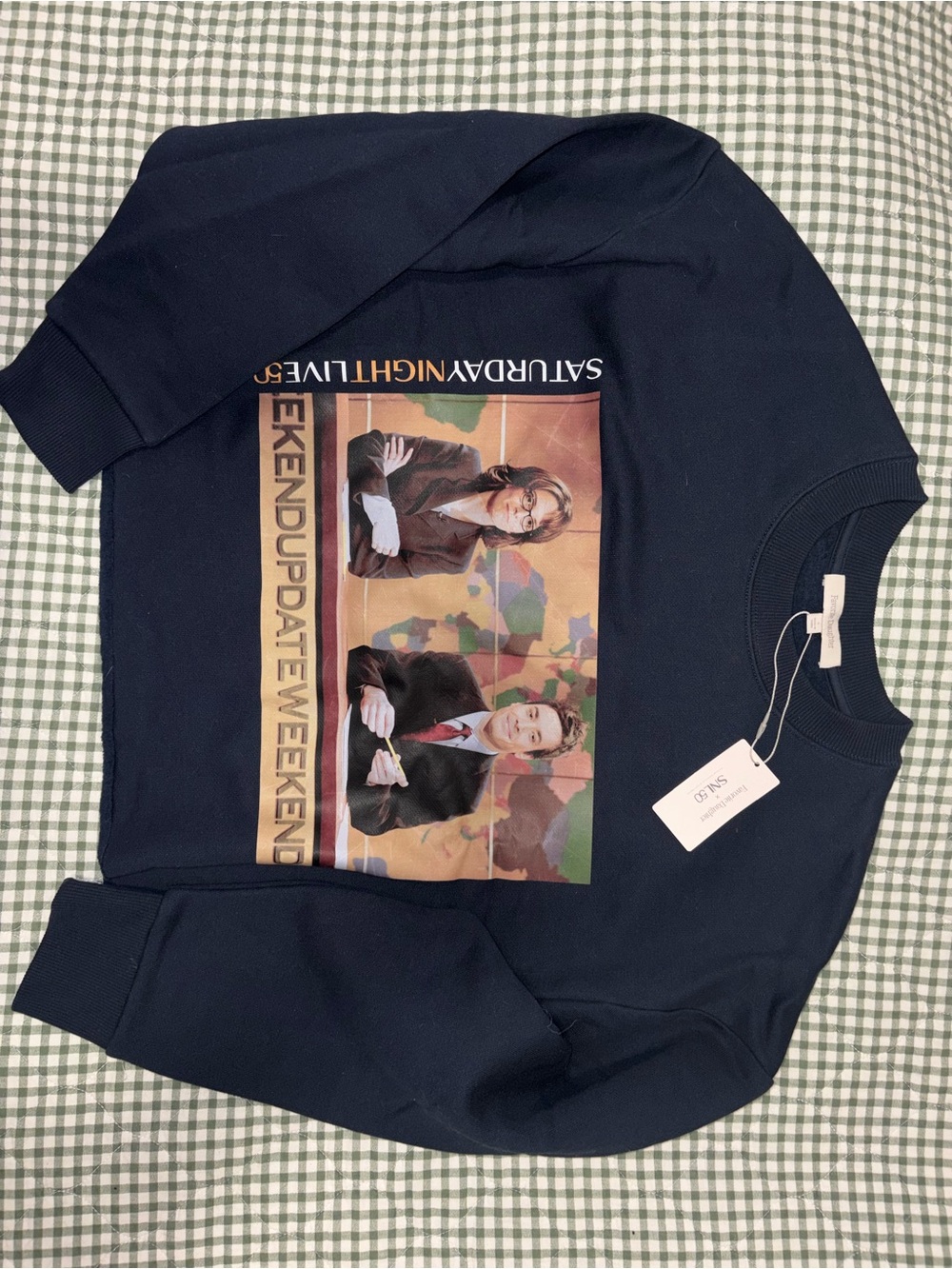 Favorite Daughter Weekend Update Graphic Sweatshirt - Navy